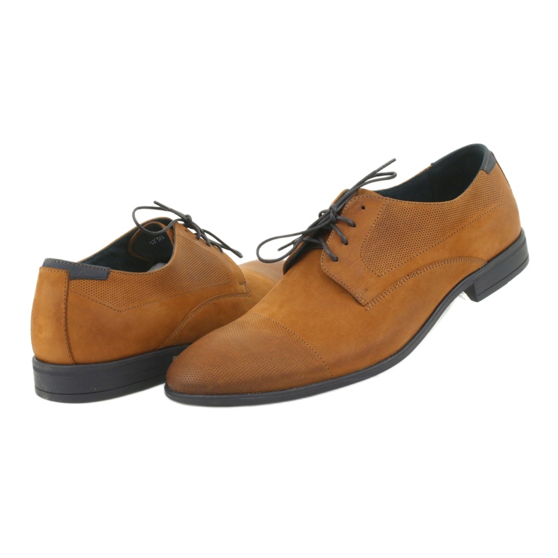Pilpol Chaussures en cuir masculin 1730 marron brun 3