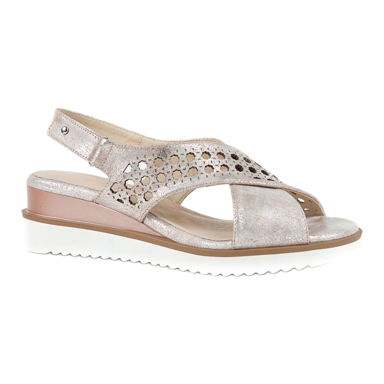 M.Daszyński Sandales roses métallisées Daszyński 1838 gris 5 M.Daszyński Sandales roses métallisées Daszyński 1838 gris 5