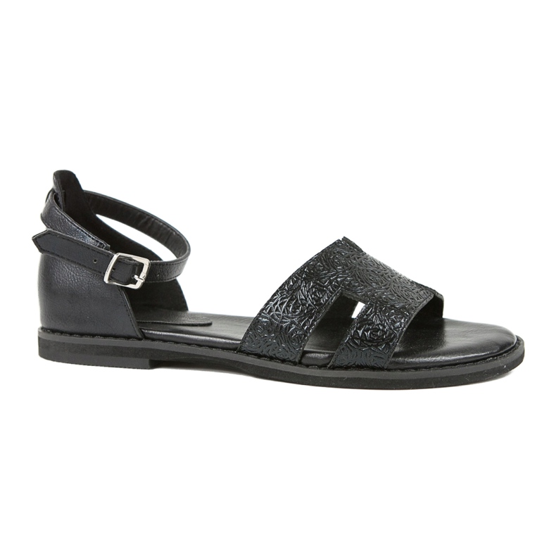 M.Daszyński Sandales noires à talon Daszyński MR1848-17 le noir 5