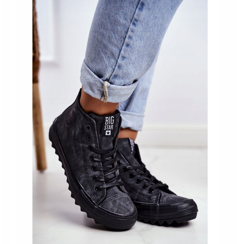 Baskets Femme Big Star High Warmed Noir GG274069 1