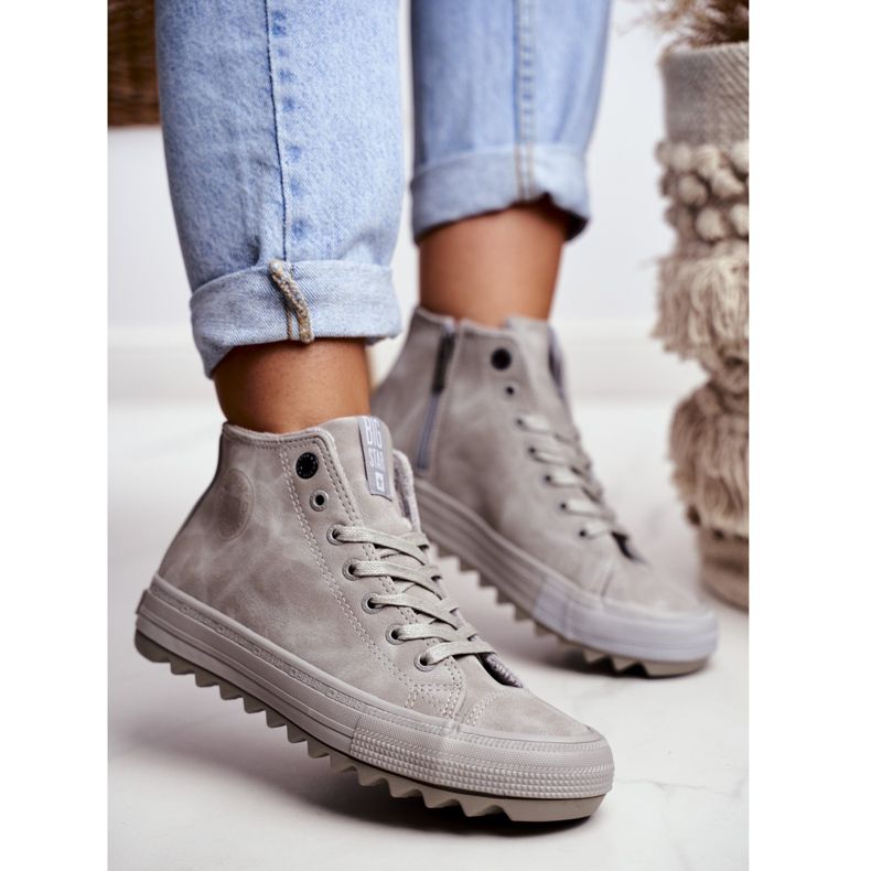 Baskets Femme Big Star High Warm Gris GG274070 2