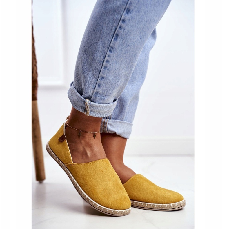 NEWS Espadrilles à enfiler Vulcan jaunes pour femmes 1