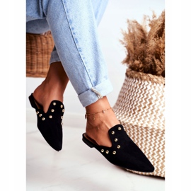 Sandales en daim noires Lu Boo pour femmes Seniorita 2