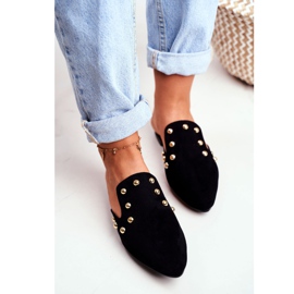 Sandales en daim noires Lu Boo pour femmes Seniorita le noir 3