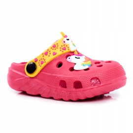 PB2 Chaussons Enfant Foam Crocs Licorne Rose Lily jaune 6
