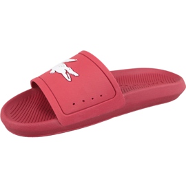 Lacoste Croco Slide 119 1M 737CMA001817K blanc rouge 1