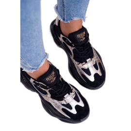 Chaussures de sport pour femmes Big Star de Daniel Lopez noir et or FF274A524 jaune 2