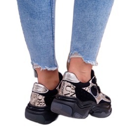 Chaussures de sport pour femmes Big Star de Daniel Lopez noir et or FF274A524 jaune 3