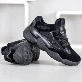 SHELOVET Baskets noires le noir 1