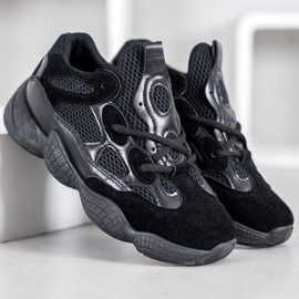 SHELOVET Baskets noires le noir 2