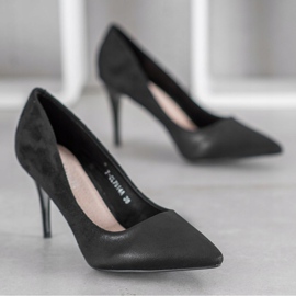 SHELOVET Talons hauts noirs élégants 1