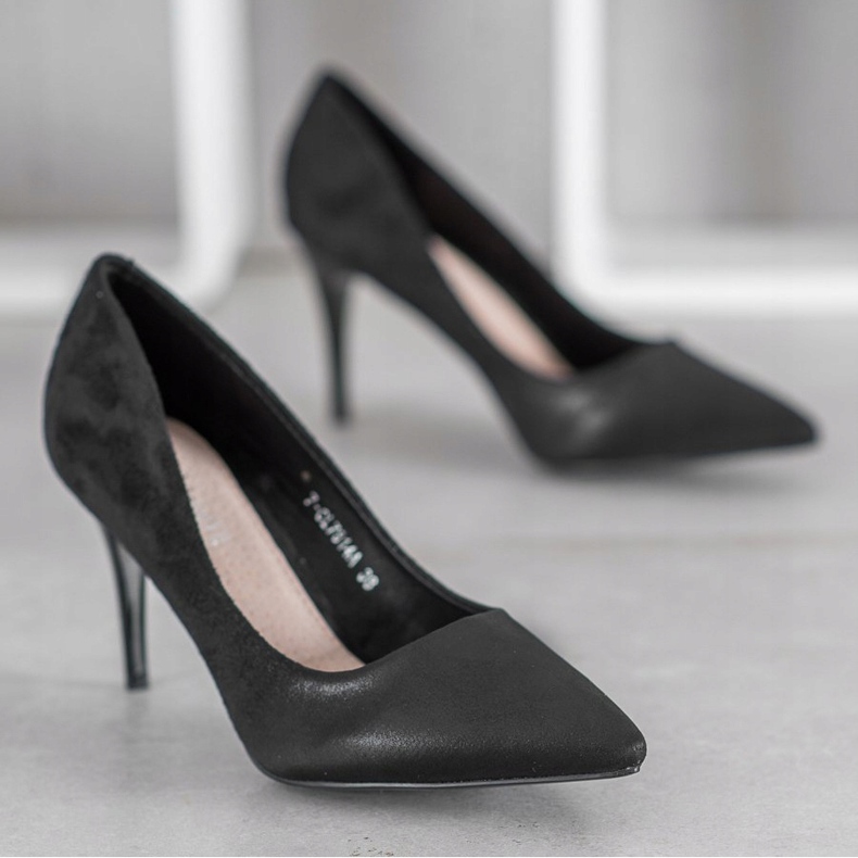 SHELOVET Talons hauts noirs élégants 1