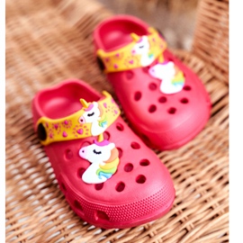 PB2 Chaussons Enfant Foam Crocs Licorne Rose Lily jaune 2