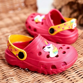 PB2 Chaussons Enfant Foam Crocs Licorne Rose Lily jaune 3