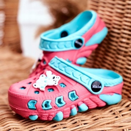 Chaussons Enfant Foam Crocs Ours Polaire Rouge Oddie bleu 1