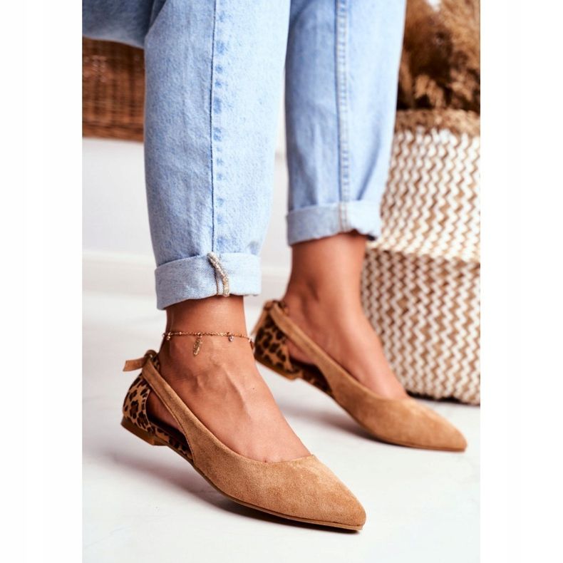 Lu Boo Ballerine En Daim Spitz Camel Better brun 1