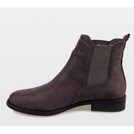Bottes en daim isolées grises 6333-2 3