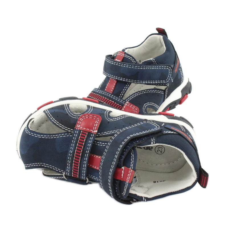 Apawwa Sandales Enfant avec Velcro Marine Goreno rouge bleu marin 4 Apawwa Sandales Enfant avec Velcro Marine Goreno rouge bleu marin 4