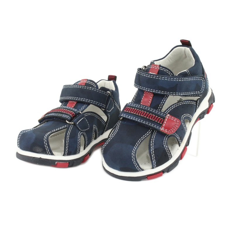 Apawwa Sandales Enfant avec Velcro Marine Goreno rouge bleu marin 2 Apawwa Sandales Enfant avec Velcro Marine Goreno rouge bleu marin 2