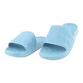 American Club Pantoufles de loisirs américaines en mousse NH25 pour femmes bleu 1