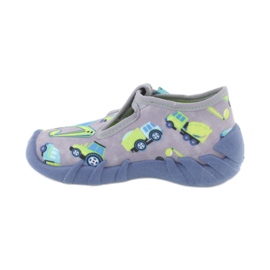 Chaussures pour enfants Befado 110P371 bleu gris vert jaune 1