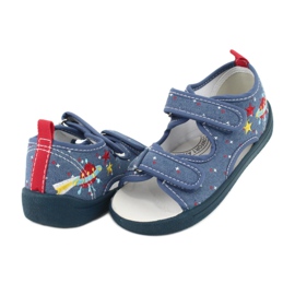 American Club Sandales américaines chaussures pour enfants semelle intérieure en cuir TEN28 rouge bleu jaune 3