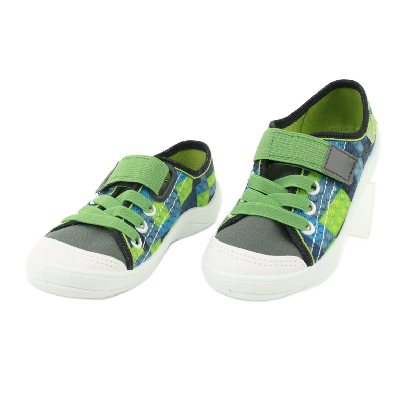 Chaussures pour enfants Befado 251Y148 gris multicolore vert 3