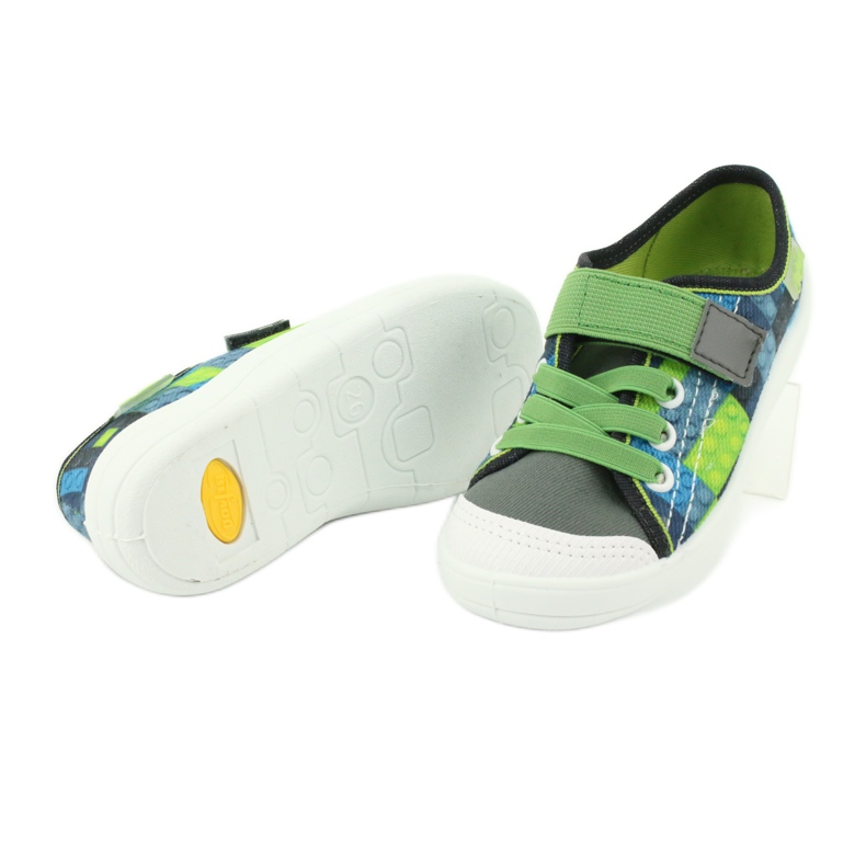 Chaussures pour enfants Befado 251Y148 gris multicolore vert 4