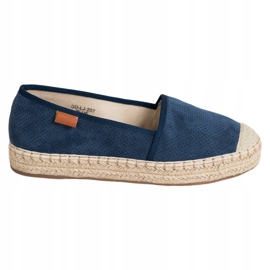 Goodin Espadrilles ajourées bleu marin 4