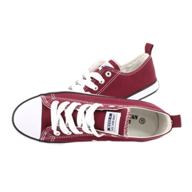 American Club Sneakers homme marron American LH12 rouge 4