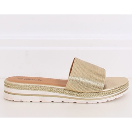 Chaussons dorés pour femmes 222-32II Or 1