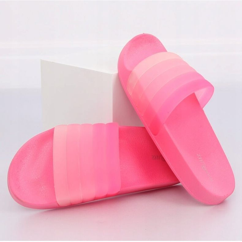 Rose Chaussons femme roses K-9183 Fuchsia 2