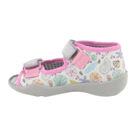 Chaussons pour enfants Befado 242P097 multicolore rose gris 2 Chaussons pour enfants Befado 242P097 multicolore rose gris 2