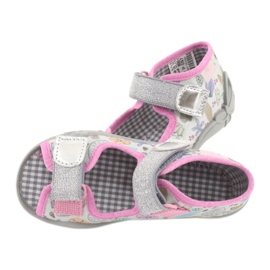 Chaussons pour enfants Befado 242P097 multicolore rose gris 4 Chaussons pour enfants Befado 242P097 multicolore rose gris 4