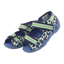 Chaussures enfant Befado vertes 250P078 blanc bleu marine 2