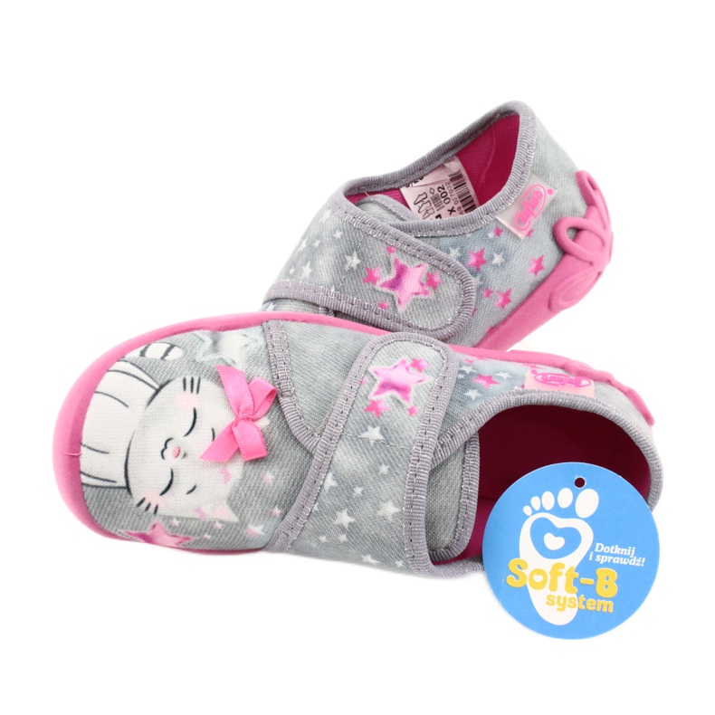 Chaussures enfant Befado 122X002 rose gris 5