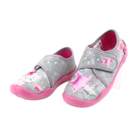 Chaussures enfant Befado 122X002 rose gris 3