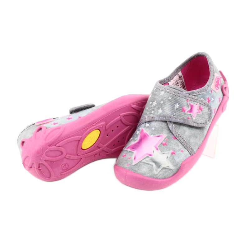 Chaussures enfant Befado 122X002 rose gris 4