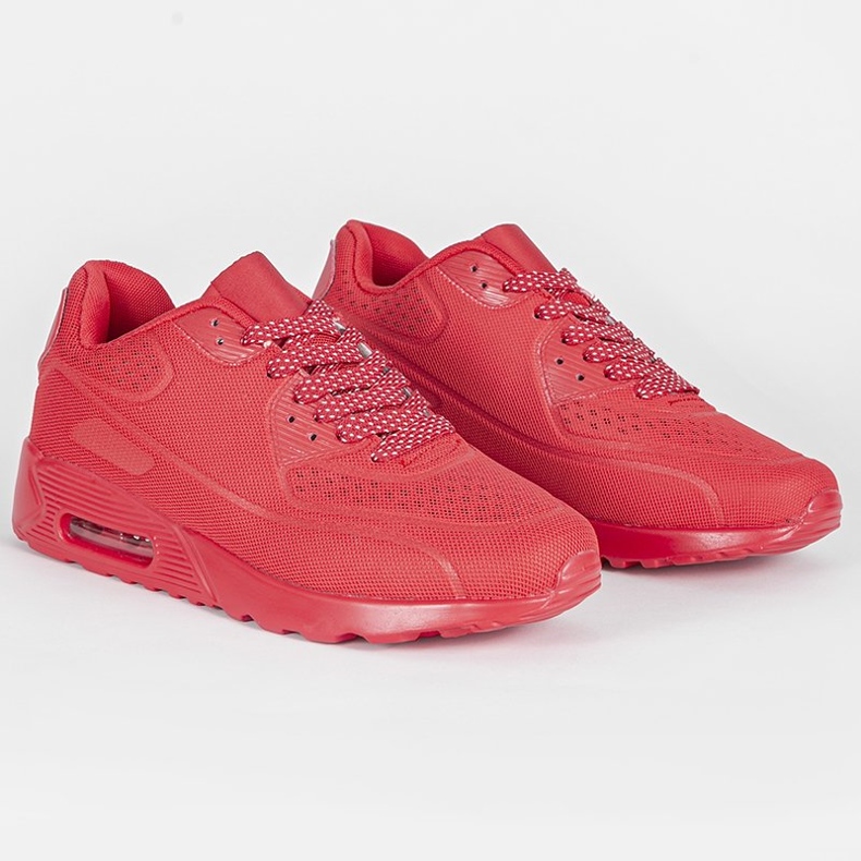 Chaussures de sport rouges pour hommes 5586-4 1