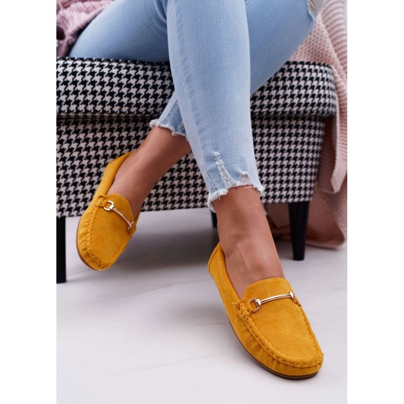 SEA Mocassins Femme Jaune Daim Sonnero 2