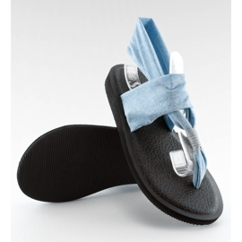 Bleu DD81P Tongs bleus, coton 3