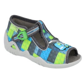 Chaussures enfant Befado 217P104 bleu gris vert 1 Chaussures enfant Befado 217P104 bleu gris vert 1