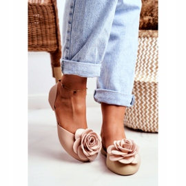 LU BOO Ballerines Caoutchouc Fleurs Meliski Beige Esther 2 LU BOO Ballerines Caoutchouc Fleurs Meliski Beige Esther 2