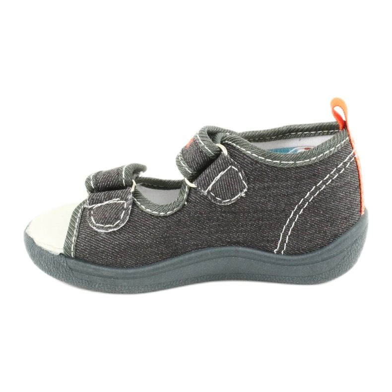 American Club Sandales américaines, chaussures pour enfants, empiècement cuir TEN46, gris 1 American Club Sandales américaines, chaussures pour enfants, empiècement cuir TEN46, gris 1