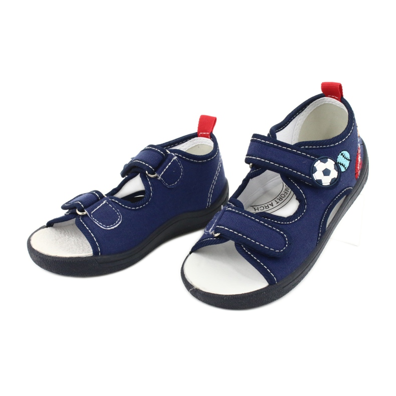 American Club Sandales garçons American TEN27 chaussons boule bleu marin 2