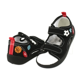 American Club Sandales garçons American TEN27 chaussons boule le noir 3