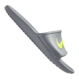 Claquettes Nike Kawa Shower M 832528-003 gris vert 5