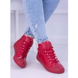 Baskets Big Star isolées rouges pour femmes V274529FW 1