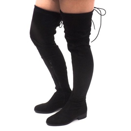Bottines Pompon Daim AB02-53 Noir le noir 2