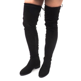 Bottines Pompon Daim AB02-53 Noir le noir 3